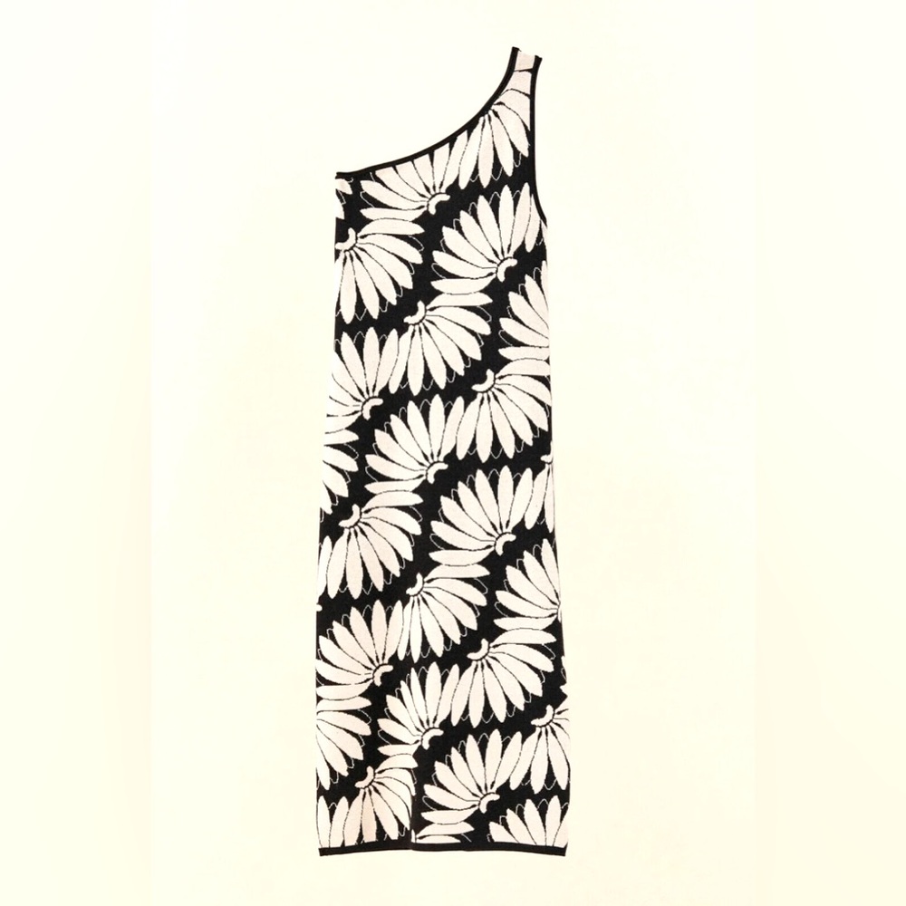 Farm Rio Copacabana knit one shoulder dress